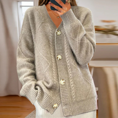 Luna | Cable-Knit Cardigan